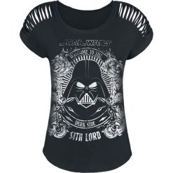 Star Wars Darth Vader Koszulka damska czarny. Czarne bluzki damskie marki Star Wars, xl, z nadrukiem, retro, z dekoltem w łódkę. Za 50,99 zł.
