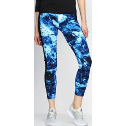 Spodnie damskie: Niebieskie Legginsy Spiral Galaxy