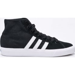Adidas Originals - Trampki Matchcourt High RX. Czarne trampki męskie marki adidas Originals, ze skóry, na sznurówki. W wyprzedaży za 299,90 zł.