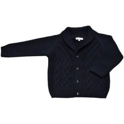 EKO Sweter Chłopięcy 128 Ciemny Niebieski. Niebieskie swetry chłopięce marki EKO, z bawełny. Za 85,00 zł.