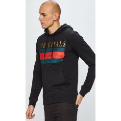 Jack & Jones - Bluza. Szare bluzy męskie Jack & Jones, s, z nadrukiem, z bawełny, z kapturem, bez rękawów, z kapturem. W wyprzedaży za 119,90 zł.