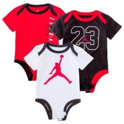 Body dla dzieci Jordan Jumpman 3PAK - 555955-R78 9M. Szare body niemowlęce Jordan, bez wzorów, bez rękawów. Za 306,12 zł.