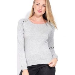 CACHEMIRE FRANCAIS sweter damski 40 szary. Szare swetry damskie CACHEMIRE FRANCAIS, bez wzorów, bez rękawów, bez kaptura. Za 199,00 zł.