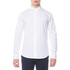 Calvin Klein Koszula Biały. Białe koszule męskie Calvin Klein, xxl, bez wzorów, z elastanu, bez kołnierzyka, z długim rękawem. Za 352,95 zł.