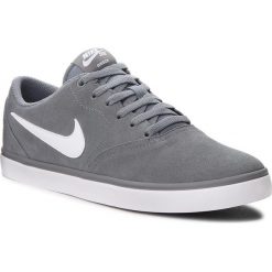Buty NIKE - Sb Check Solar 843895 005 Cool Grey/White. Szare buty sportowe męskie Nike, ze skóry, bez zapięcia. Za 249,00 zł.