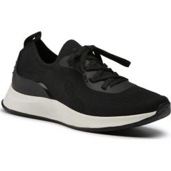 Sneakersy TAMARIS - 1-23705-25 Black 001. Czarne półbuty damskie Tamaris, z tworzywa sztucznego. Za 219,00 zł.