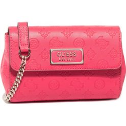 Saszetka nerka GUESS - Logo Love (SG) Mini HWSG76 62800 HIB. Różowe nerki damskie Guess, z aplikacjami, ze skóry ekologicznej, młodzieżowe, bez dodatków. W wyprzedaży za 319,00 zł.