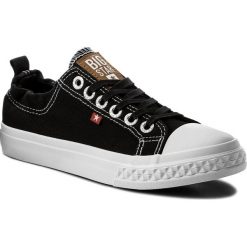 Trampki BIG STAR - AA274A037 Black. Czarne półbuty damskie BIG STAR, bez wzorów, z gumy, bez zapięcia. Za 89,00 zł.