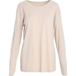 Jasnobeżowa Bluzka Entrustment. Brązowe bluzki longsleeves Born2be. Za 39,99 zł.