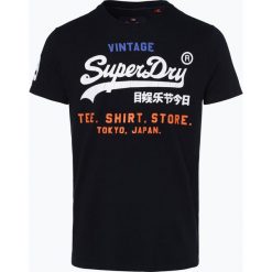 Superdry - T-shirt męski, niebieski. Niebieskie t-shirty męskie z nadrukiem Superdry, l, z dżerseju. Za 99,95 zł.