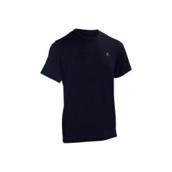 Koszulka fitness krótki rękaw ENERGY męska. Czarne koszulki sportowe męskie marki DOMYOS, xl, z poliesteru, z krótkim rękawem, na fitness i siłownię. W wyprzedaży za 13,00 zł.