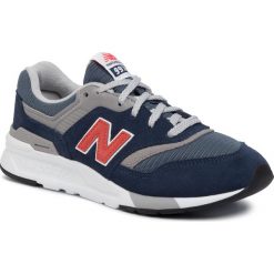 Sneakersy NEW BALANCE - GR997HAY Granatowy Niebieski. Niebieskie trampki chłopięce New Balance, bez wzorów, z zamszu, na sznurówki. W wyprzedaży za 219,00 zł.
