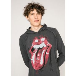 Medicine - Bluza Rock & Roll Never Ends. Szare bluzy męskie MEDICINE, xl, z nadrukiem, z bawełny, rockowe, z kapturem, bez rękawów, z kapturem. Za 79,90 zł.