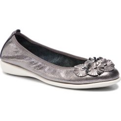 Baleriny THE FLEXX - A103/48 Pewter. Szare baleriny damskie The Flexx, bez wzorów, ze skóry, klasyczne, bez obcasa, na płaskiej podeszwie, bez zapięcia. Za 339,00 zł.