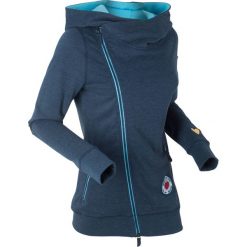 Bluzy damskie: Bluza rozpinana, długi rękaw bonprix ciemnoniebieski melanż