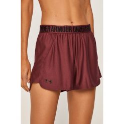 Under Armour - Szorty sportowe. Fioletowe spodenki sportowe damskie Under Armour, s, bez wzorów, z poliesteru, sportowe. W wyprzedaży za 69,90 zł.