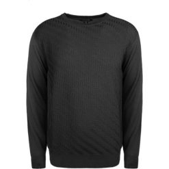 Roberto Cavalli Sweter. Swetry męskie Roberto Cavalli, bez wzorów, z żakardem, z okrągłym kołnierzem, bez kaptura. Za 299,00 zł.