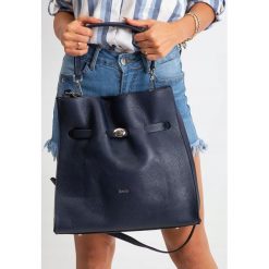 Rovicky Duża Torebka Damska Skóra Naturalna Bag A4. Niebieskie torebki klasyczne damskie ROVICKY, w paski, z jeansu, eleganckie, na ramię, duże, bez dodatków. Za 319,90 zł.
