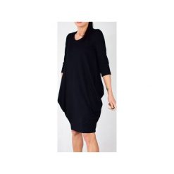 ZUZA sukienka dzianinowa XS - 6XL. Czarne sukienki damskie Collibri, s, bez wzorów, z elastanu, bez kołnierzyka, bez rękawów, bombki. Za 179,00 zł.