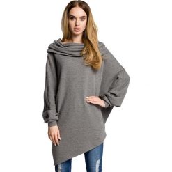 ZARA Asymetryczna bluza z szerokim kołnierzem - szara. Czarne bluzy damskie marki Moe, z dzianiny, z krótkim rękawem, krótkie. Za 169,00 zł.