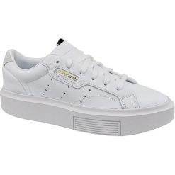 Adidas Sleek Super W EF8858 40 2/3 Białe. Białe buty sportowe damskie Adidas, bez wzorów, ze skóry, sportowe. W wyprzedaży za 349,99 zł.
