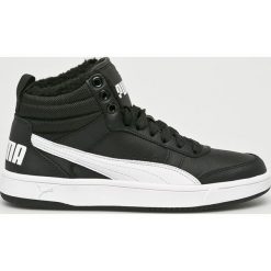 Puma - Buty Rebound Street. Czarne buty sportowe damskie Puma, bez wzorów, ze skóry, sportowe. W wyprzedaży za 159,90 zł.