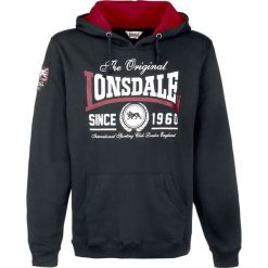 Bluzy męskie: Lonsdale London Wells Bluza z kapturem czarny