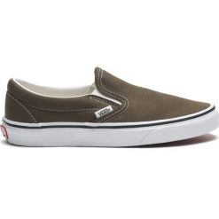 Vans Slip On Buty Zielony. Zielone trampki i tenisówki damskie Vans, bez wzorów, z materiału, bez zapięcia. Za 274,95 zł.
