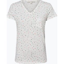 Tom Tailor Denim - T-shirt damski, beżowy. Brązowe t-shirty damskie marki TOM TAILOR DENIM, m, z nadrukiem, z denimu, bez kołnierzyka. Za 79,95 zł.