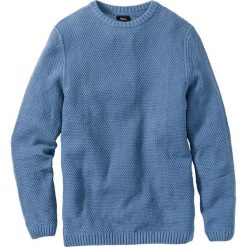 Swetry klasyczne męskie: Sweter Regular Fit bonprix niebieski dżins