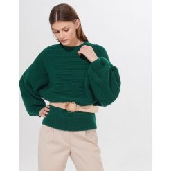Sweter oversize z półgolfem - Khaki. Brązowe swetry damskie Mohito, s, bez wzorów, bez rękawów, bez kaptura. W wyprzedaży za 64,99 zł.