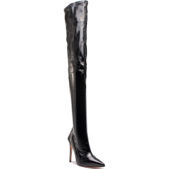 Muszkieterki ELISABETTA FRANCHI - SA-20L-87E2-V394 Nero 110. Czarne bez kategorii marki Elisabetta Franchi, z materiału, na obcasie. Za 1999,00 zł.
