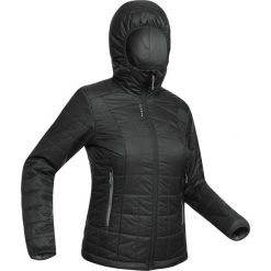 Kurtka do piłki nożnej Fcoat 100 damska. Czarne kurtki damskie KIPSTA, xs, bez wzorów, z poliesteru, bez kaptura, na fitness i siłownię. Za 129,99 zł.