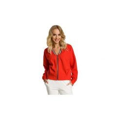 Bluzy Moe M347 Bomberka z szerokimi rękawami. Czerwone bluzy damskie marki Moe, l. Za 129,00 zł.