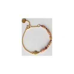 Damska bransoletka z rubinami i różowymi.peruwiańskimi opalami Kamasutra. Żółte bransoletki damskie marki Iluzja jewellery, z rubinem, srebrne. Za 139,00 zł.