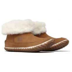 Sorel Buty Damskie Out N About Bootie Elk Natural 38. Brązowe buty sportowe damskie marki Sorel, bez wzorów, z zamszu, sportowe. W wyprzedaży za 335,00 zł.