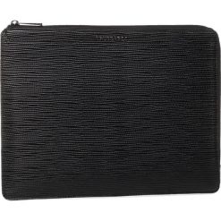 Etui na laptopa TRUSSARDI JEANS - Cortina Notebook71W00126 K299. Czarne torby męskie skórzane Trussardi Jeans, bez wzorów, z jeansu. Za 399,00 zł.