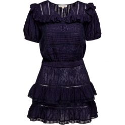 Sukienka LOVESHACKFANCY SORELLE. Niebieskie sukienki dziewczęce LoveShackFancy, w koronkowe wzory, z bawełny, boho, z krótkim rękawem, krótkie, mini. Za 1860,00 zł.