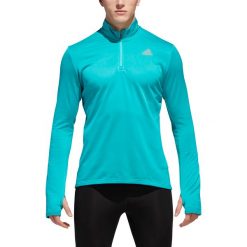 Bluza adidas Response Climawarm 1/4 Zip Tee M Turkusowa. Niebieskie bluzy męskie Adidas, na zimę, m, bez wzorów, z tkaniny, bez kołnierzyka, z długim rękawem, długie, bez kaptura. Za 149,99 zł.