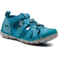Sandały KEEN - Seacamp II Cnx 1020705 Tahitian Tide. Niebieskie sandały chłopięce marki Keen, z tworzywa sztucznego, bez zapięcia. Za 249,95 zł.