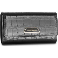 Portfele damskie: Duży Portfel Damski EMPORIO ARMANI – Y3H008 YAL6B 80001 Nero