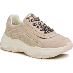 Sneakersy BUGATTI - 431-787045-559 Beige/Metallics 5290. Brązowe półbuty damskie Bugatti, z tworzywa sztucznego. Za 339,00 zł.