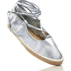 Baleriny damskie: Baleriny sznurowane bonprix srebrny