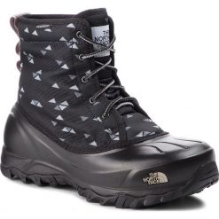 Śniegowce THE NORTH FACE - Tsumoru Boot T93MKT5UB Tnf Black Triangle Weave Print/Foil Grey. Czarne kozaki damskie The North Face, na co dzień, z gumy, bez obcasa, bez zapięcia. W wyprzedaży za 369,00 zł.