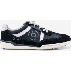 Bugatti - Buty. Niebieskie buty sportowe męskie marki Bugatti, ze skóry, na sznurówki. W wyprzedaży za 299,90 zł.