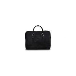 Męska czarna elegancka torba na ramię Solier S04. Czarne torby męskie skórzane marki Solier, w paski, z jeansu, eleganckie. Za 149,00 zł.