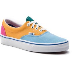 Tenisówki VANS - Era VN0A38FRVOP1 (Canvas) Multi/Bright. Pomarańczowe półbuty damskie Vans, bez wzorów, z gumy, bez obcasa, na płaskiej podeszwie, bez zapięcia. Za 299,00 zł.