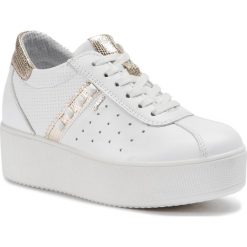Sneakersy IGI&CO - 3155811 Bianco. Białe półbuty damskie marki IGI&CO, bez wzorów, ze skóry, bez obcasa, na obcasie, bez zapięcia. Za 419,00 zł.