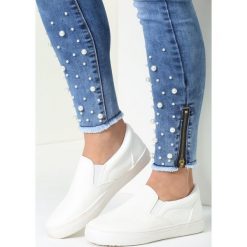 Trampki damskie slip on: Białe Slip On Ophidian