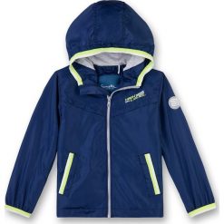 Kurtka w kolorze granatowo-żółtym. Żółte kurtki niemowlęce Sanetta. W wyprzedaży za 129,95 zł.